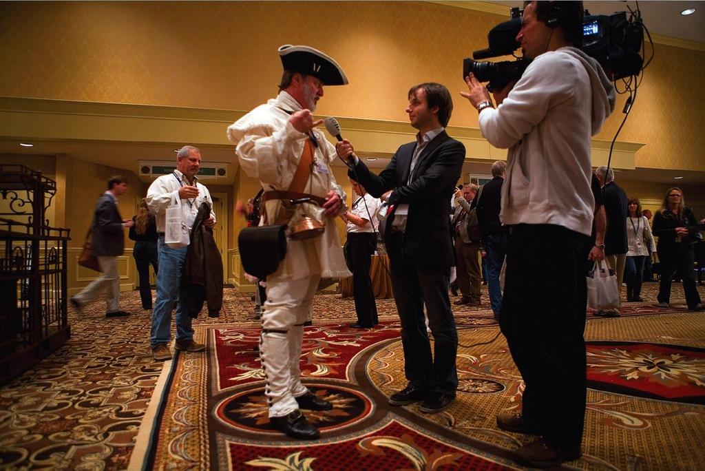 This participant at the Tea Party convention, held in