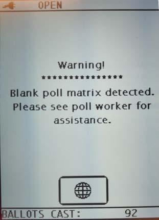 An invalid ballot could also be a ballot from a different ward that the tabulator is not programmed for.