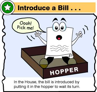 Introduction HOUSE Bill introduced and given to Speaker of