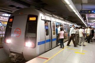 The subway network, which has the same scale as the Tokyo Metro, has become an indispensable means of transport for the citizens of Delhi.