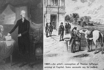 T. Jefferson takes office 1st pres to office in new federal building in Washington, D.C. He urged the 2 political parties to settle their differences.