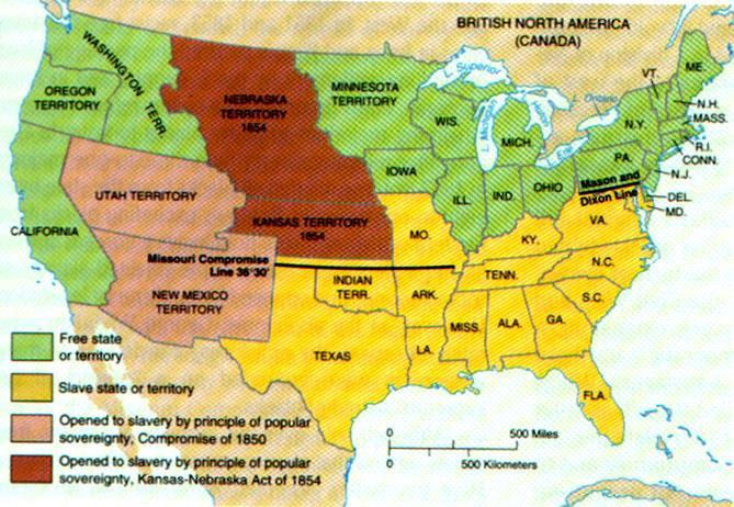 The Kansas-Nebraska Act In 1854, Stephen Douglas (D- Illinois) proposed a bill to organize the Kansas-Nebraska territory into several territories.