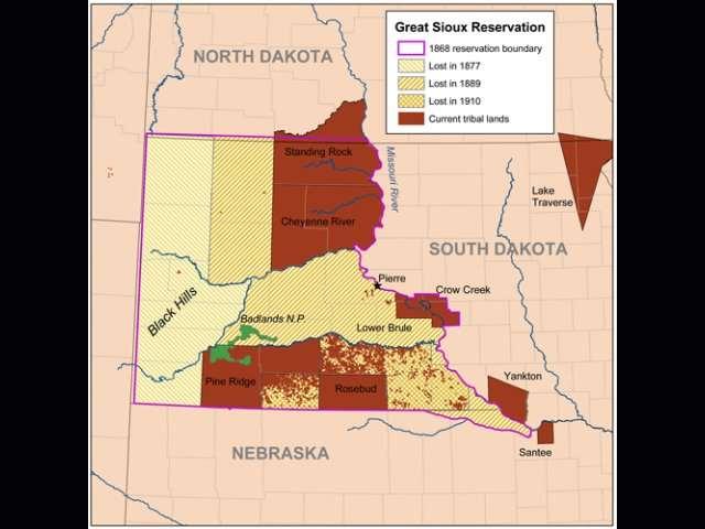 In 1868 a new Fort Laramie treaty created the