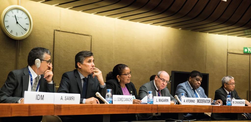 Panel discussion at IDM Geneva, 8 October 2018.