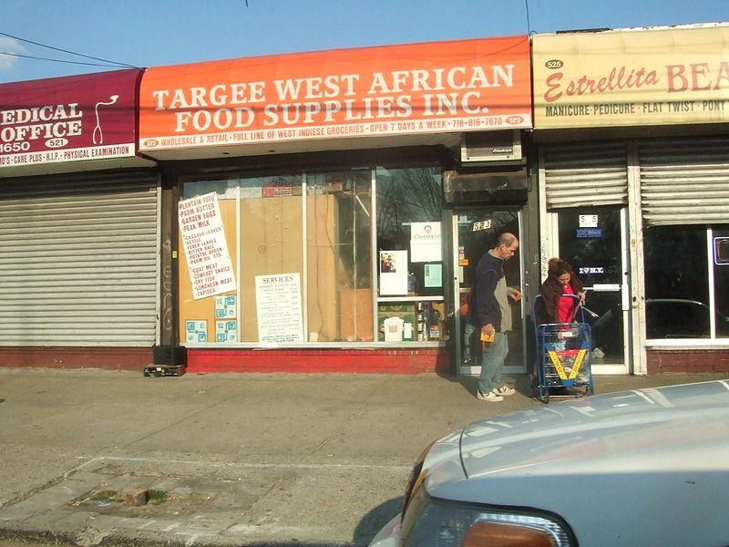 African community with businesses and shops Regular stop for visiting