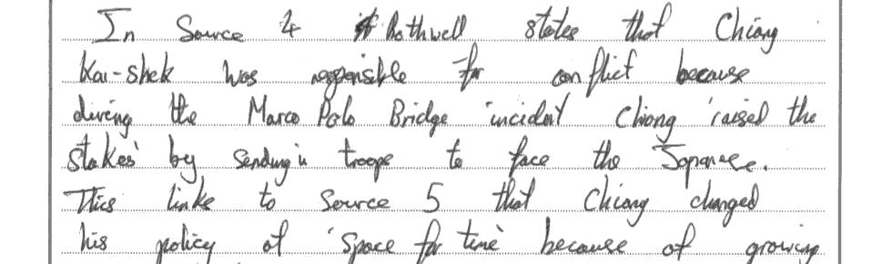 Examiner Comments This candidate has produced a Level 3 answer.