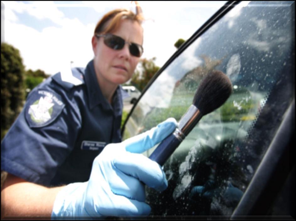 Identifying and Collecting Physical Evidence Police often search for fingerprints to help identify the perpetrator of a crime.