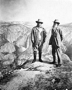 conference on conservation -1908 John Muir Theodore Roosevelt