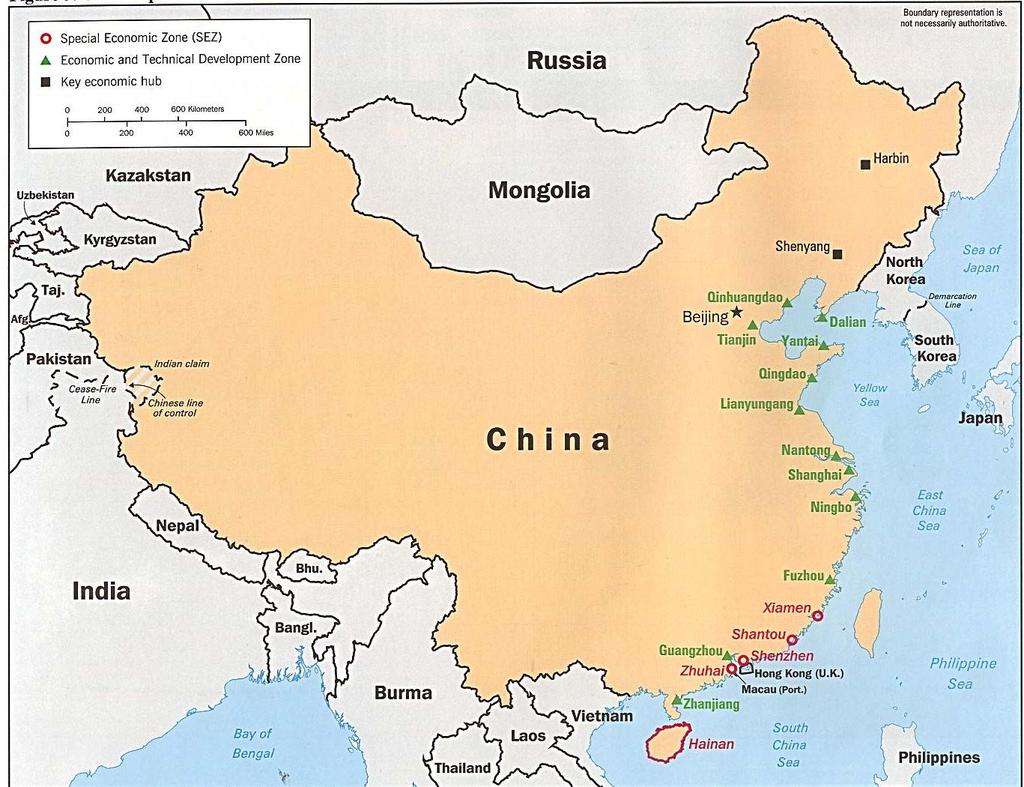 Where are most of China s special