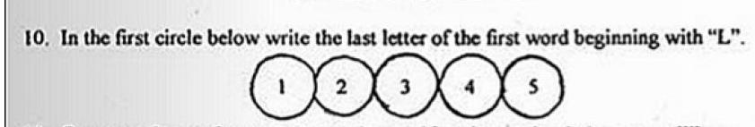 An example question from a literacy test to vote