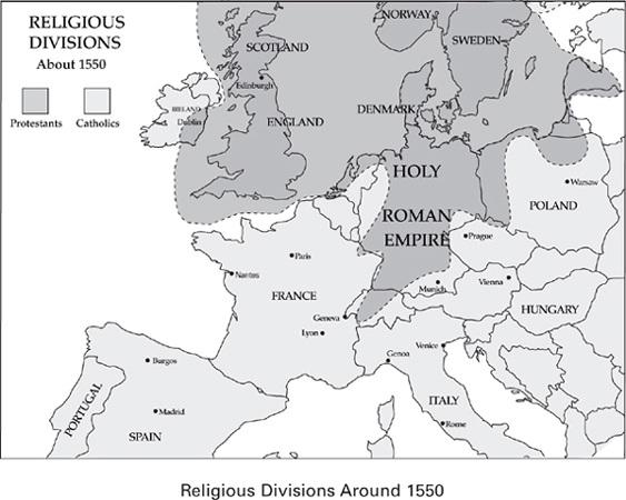 Holy Roman Empire but also Spain and parts of Italy.
