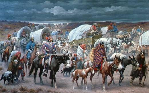 Indian Relocation 1830s 1840s: Land in the West was given to Native Americans in exchange