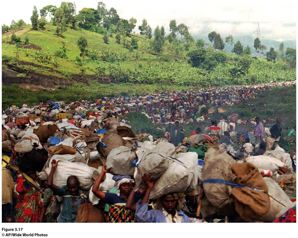 Figure 3.17 Zaire-Rwanda border region.