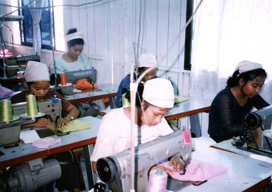 Women in Employment: The Textile Industry Employs approx. 20% of women aged from 18 to 25* Surplus labor pool means employers regularly flout the legal requirements for standard overtime wages.
