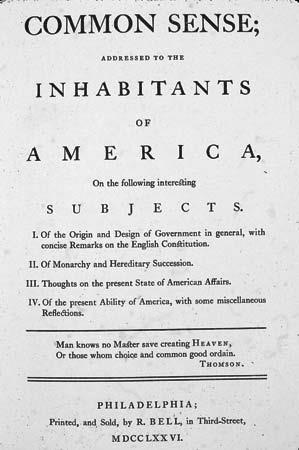 Common Sense (1776) Common Sense was a