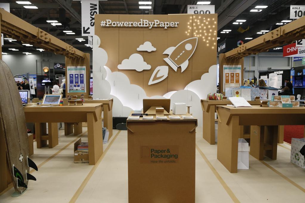 photos of the booth and show innovations featured at SXSW on the