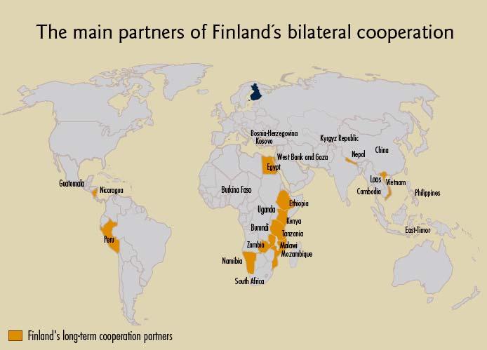 Finnish Ministry of Foreign Affairs International development cooperation is a part of the Foreign Service and its planning, implementation and supervision is administered as an integral element of