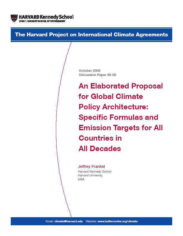 1. Formulas for Emission Targets for All Countries Core: Key principles lead to design of targets Formulas assign quantitative emission caps to countries to 2100 Formula used to set national emission