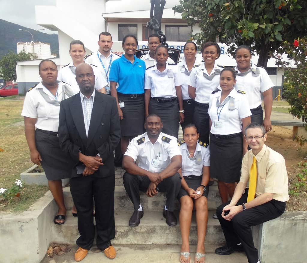 SEYCHELLES Customs staff training group of Customs staff who participated