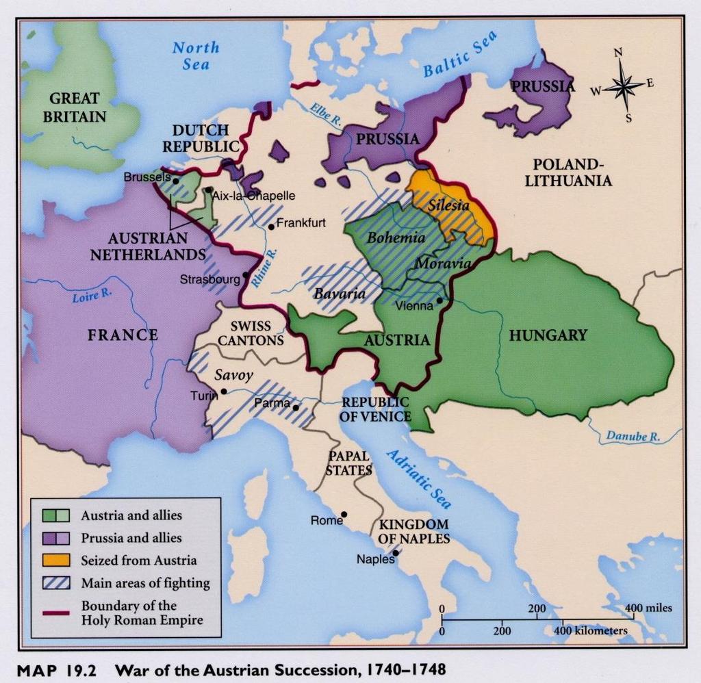 The Austrian Habsburgs, 1648 1740 The War of the Austrian Succession (1740-1748) Charles VI, who was unable to produce a son to be heir to the Austrian throne, spent most of his time negotiating the