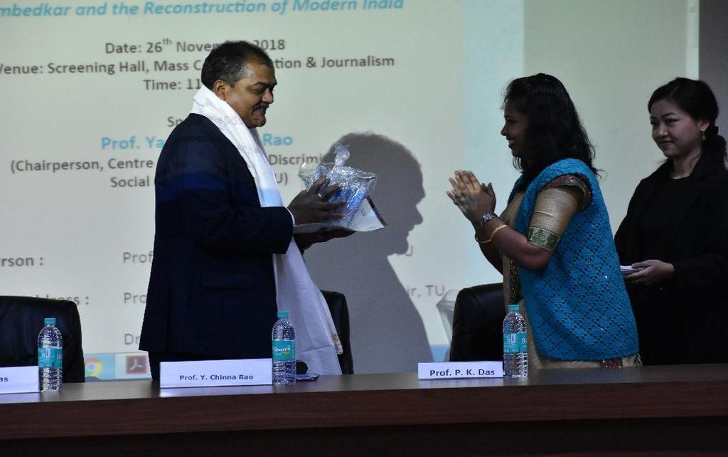 Prof. Yagati Chinna Rao, the keynote speaker highlighted a brief life sketch and contribution of Dr. B.