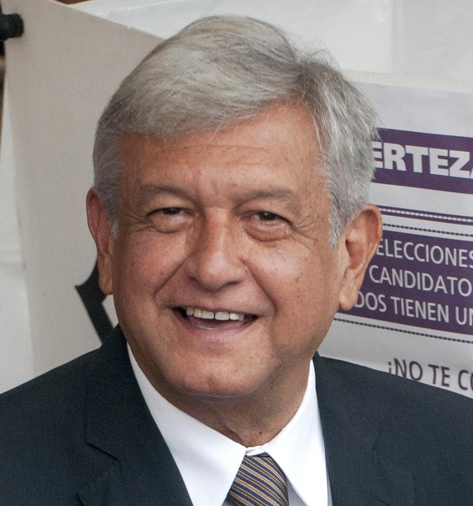 Presidential Candidates Andrés Manuel López Obrador (MORENA) Andrés Manuel López Obrador, 64 years of age, has a Bachelor s in Political Science and Public Administration from Mexico s National