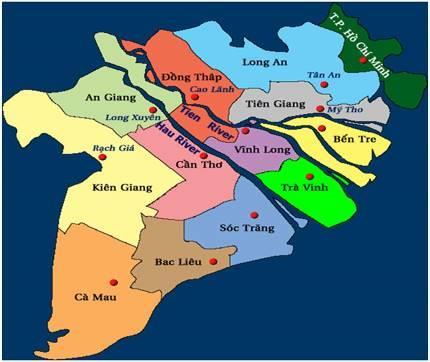 Figure 2: Location of Ben Tre city in relation with Ho Chi Minh city and Mekong Delta region Ben Tre province On August, 11 th 2009, Ben Tre City was officially raised to the status of a Level 2 City.