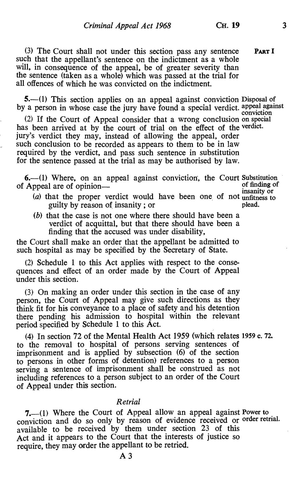 Criminal Appeal Act 1968 CH.