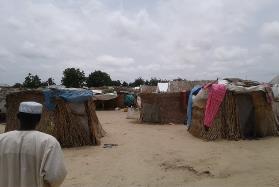 No tarpaulin shelter on site makeshifts that needs replacement with tarpaulin sheets The camp is not being managed by any organization so immediate intervention/