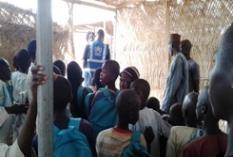 There are some classrooms which UNICEF has started building but is not yet completed. The volunteer teachers in the camp are complaining of not being paid for four months.