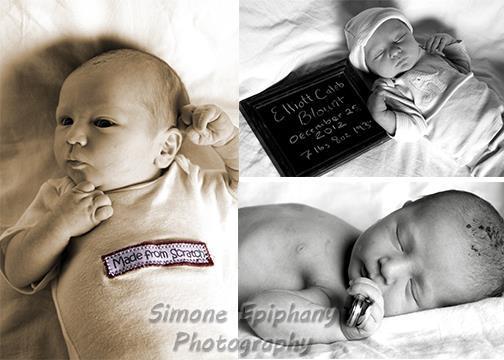 new baby boy, Elliot Caleb Blount, on December 25