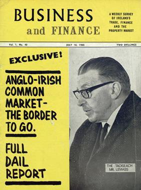 Other Trade Agreements In 1963, Charles de Gaulle the French PM blocked Britain from the EEC, thus postponing Ireland entry.
