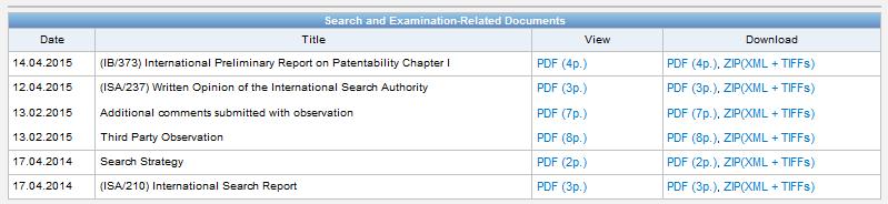 page 2 grouped together with the international search report and international preliminary report on patentability in the Search and Examination-Related Documents section of the file list. 8.