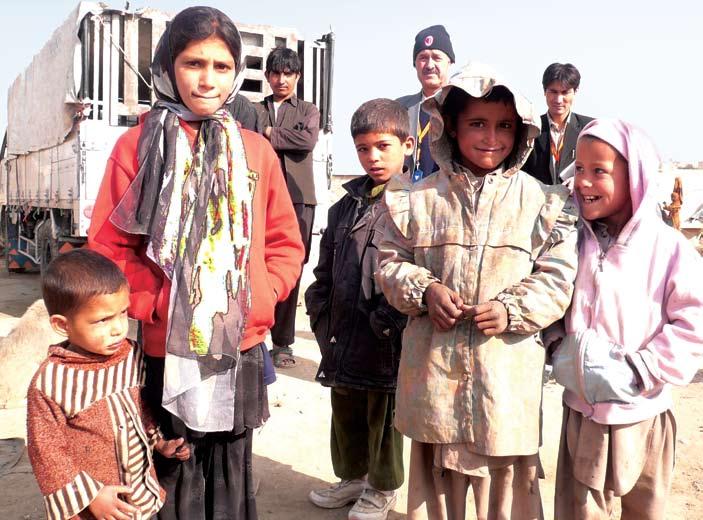 Internally displaced children in a camp outside of Kabul, Afghanistan. Photo courtesy of Alex Mundt/2008.