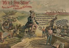 The Silver Issue Through most of American history, gold and silver ( bimetallism ) were used as a basis for the