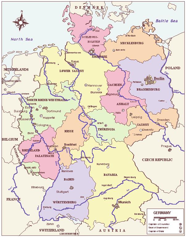 Map of the German States Seite 1