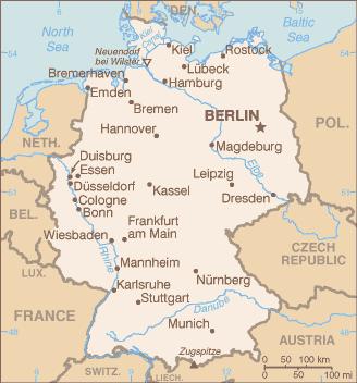 Map of Germany Germany