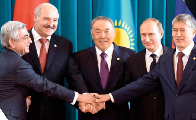 Eurasian Economic Union as it is today - Started in January 2015 and unites Armenia, Belarus, Kazakhstan, Kyrgyzstan, Russian Federation as the EAEU Member States - EAEU Treaty was registered in the