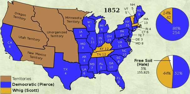 1852 Election Map 72 1854 KANSAS-NEBRASKA Act Sponsor Illinois Senator Stephen A.