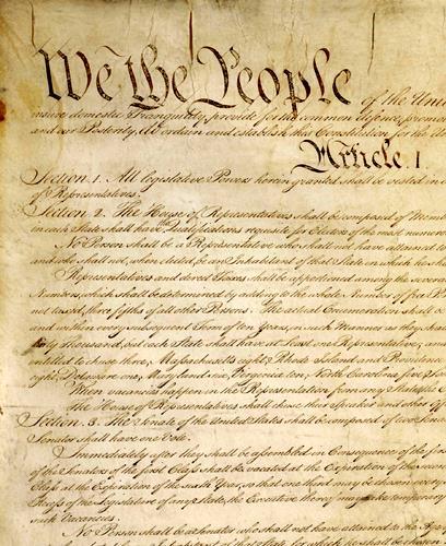 Constitution - A legal document that outlines: The basic rules for a government Assigns different functions to each