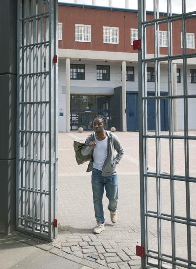 A cell in a prison or remand centre must be at least 5 x 2 m and is 2.5 m high.