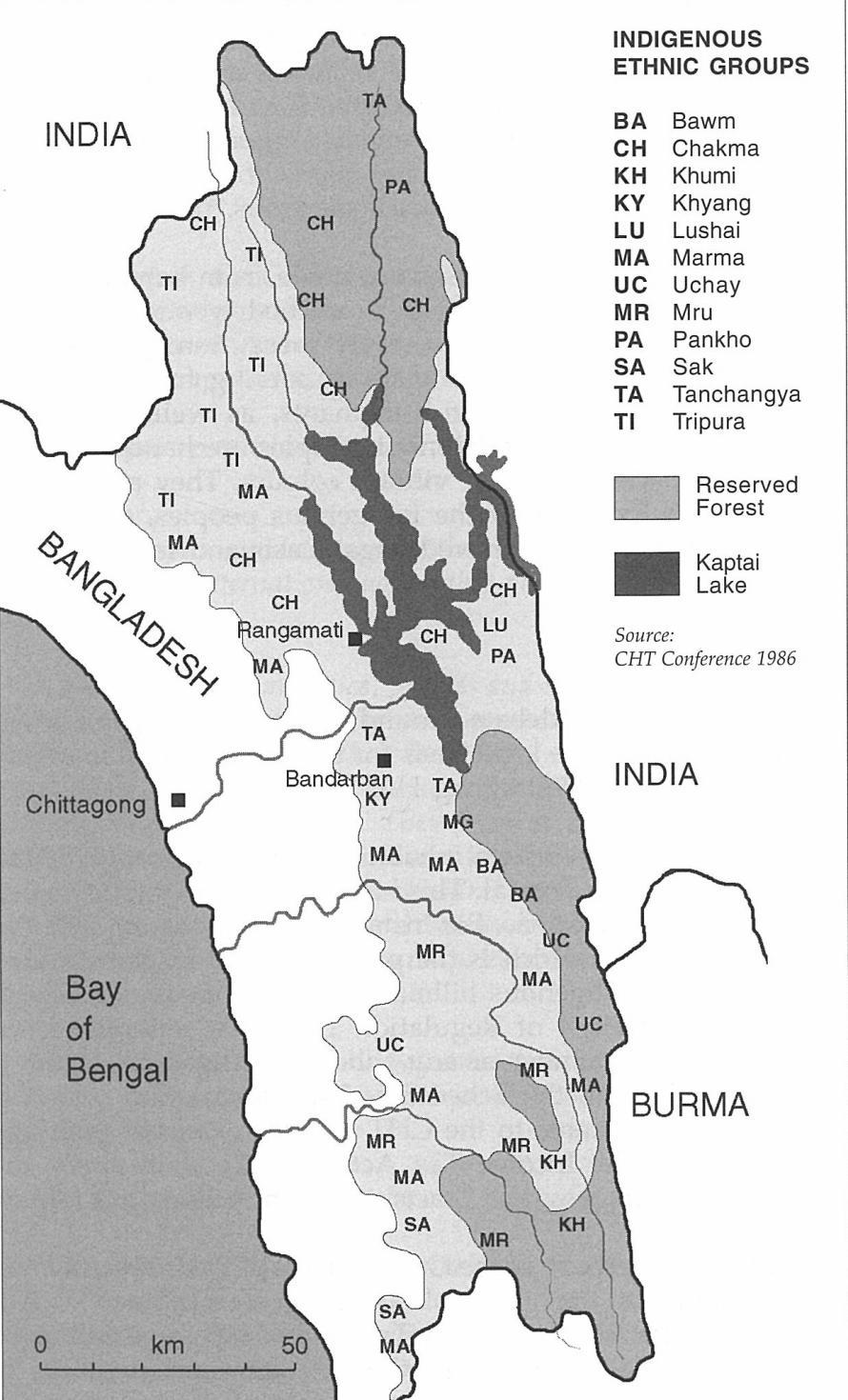 VIII. ANNEXES Annex 1. Map of Ethnic Groups Chittagong Hill District Source: Md.