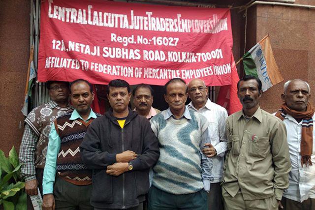 Jute drivers protesting in Kolkata The CITU and AITUC joined forces with the Congress-led Indian National Trade Union Congress and the Labour Progressive Front (LPF), which is affiliated with the