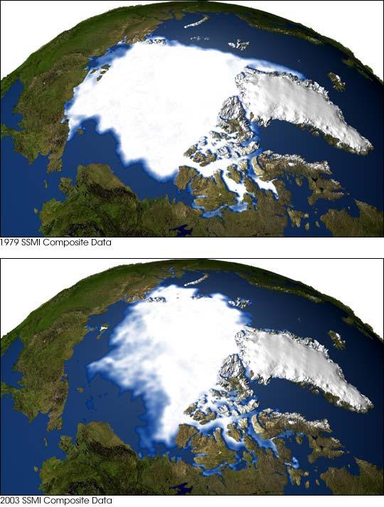 Arctic Sea Ice Is Thinning 1979 According to NASA study, Arctic sea