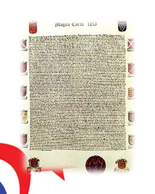 Chapter 2, Sec 1 Landmark English Documents Magna Carta A document that King John was forced to sign as a means of limiting the