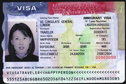 Machine Readable Immigrant Visa (MRIV) The MRIV will appear in the holder s (foreign) passport.