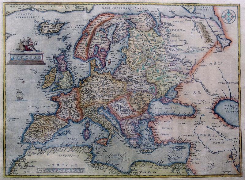 Abraham Ortelius, Europe, 1572. Source: http://nl.wikipedia.org/wiki/abraham_ortelius, October, 1 st 2010.