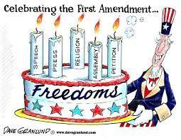 AMENDMENT 1: Freedom of Religion, Speech, Press and
