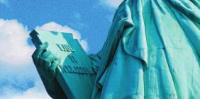 The Statue of Liberty in New York City is an important symbol of freedom.