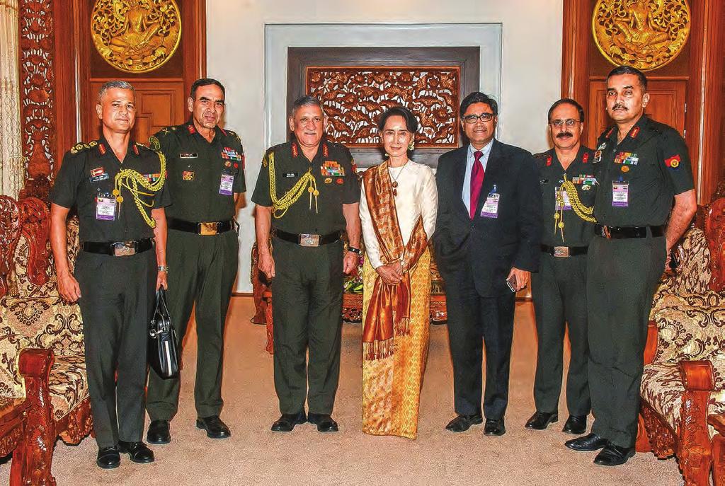 30 may 2017 State Counsellor meets Chief of Indian Army Staff, Vietnamese Vice Minister of Foreign Affairs separately national 3 State Counsellor and Union Minister for Foreign Affairs Daw Aung San